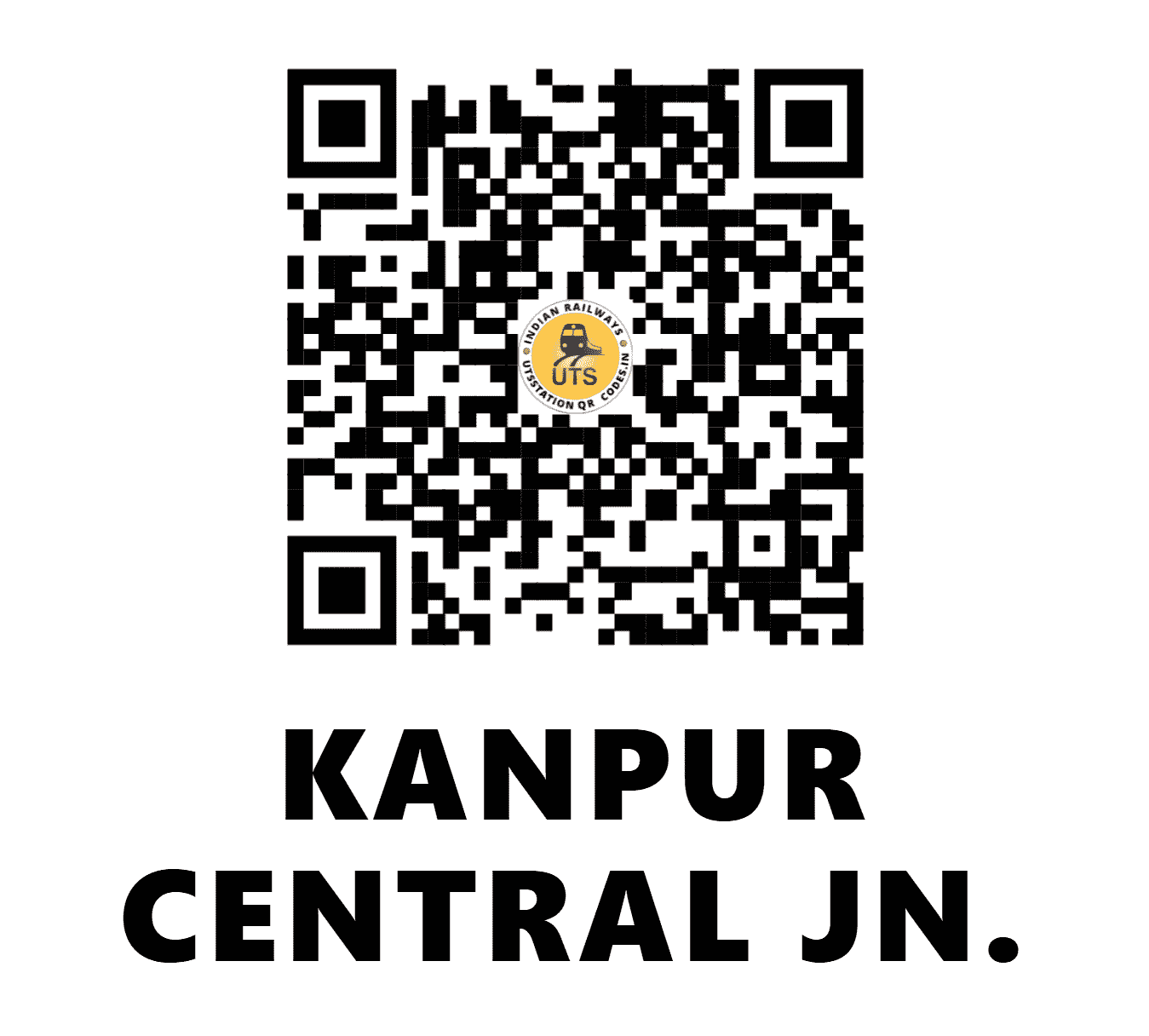 UTS QR Code for KANPUR CENTRAL JN. - CNB (NC - UTTAR PRADESH)